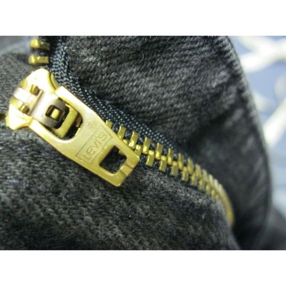 Levis 550 Black Jeans Tag 40X30 (M: 39X30) Relaxed Tapered USA Vintage - Picture 12 of 13